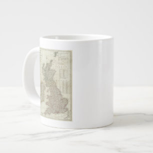Een complete kaart van de Britse eilanden Grote Koffiekop