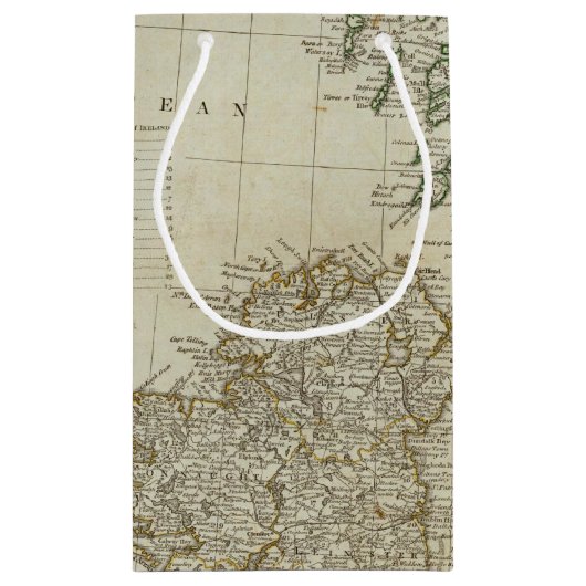 Een complete kaart van de Britse eilanden Klein Cadeauzakje (Achterkant)