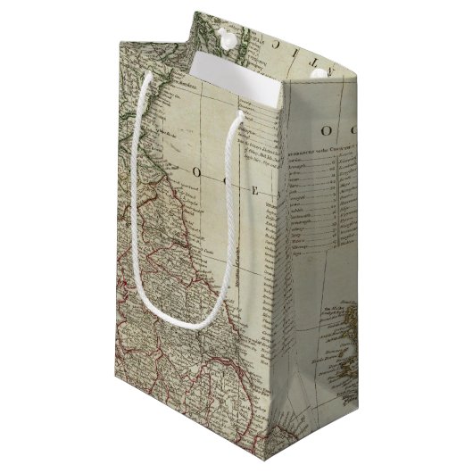 Een complete kaart van de Britse eilanden Klein Cadeauzakje (Voorkant Gekanteld)