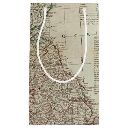 Een complete kaart van de Britse eilanden Klein Cadeauzakje (Voorkant)