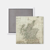 Een complete kaart van de Britse eilanden Magneet (Voorkant / Achterkant)