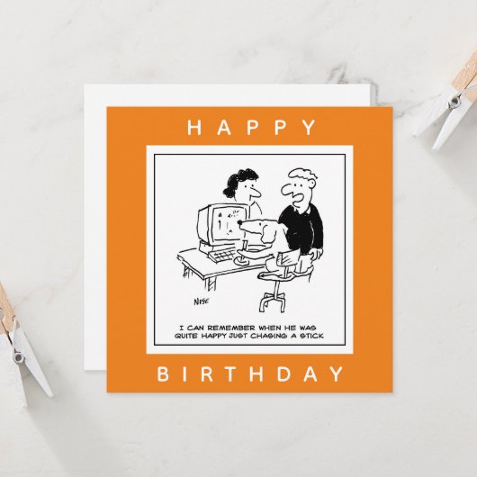 Een computergame-Cartoon afspelen Kaart (Voorkant / Achterkant in situ)