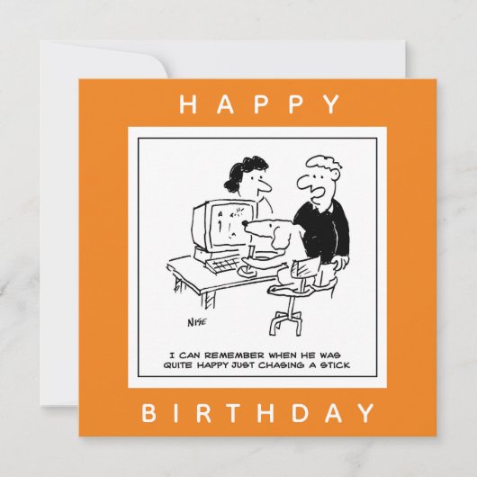 Een computergame-Cartoon afspelen Kaart (Voorkant)