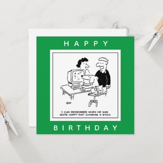 Een computergame-Cartoon afspelen Kaart (Voorkant / Achterkant in situ)