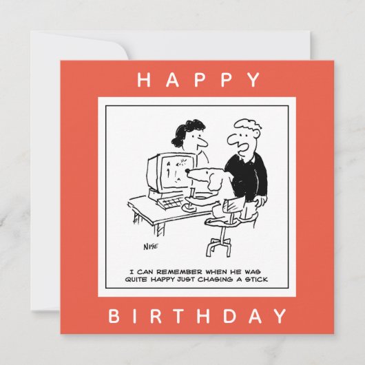 Een computergame-Cartoon afspelen Kaart (Voorkant)