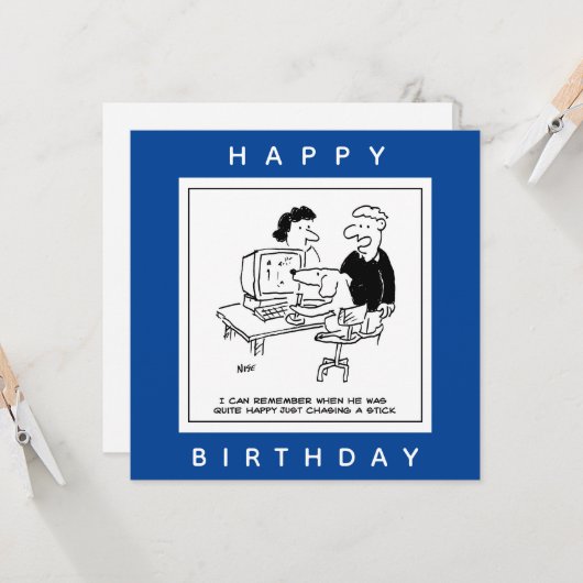 Een computergame-Cartoon afspelen Kaart (Voorkant / Achterkant in situ)