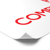 Een computertechnicus rustig houden poster (Hoek)