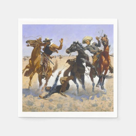 Een Comrade Frederic Remington 1890 Servet (Voorkant)