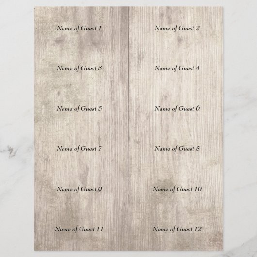 Een conceptopstelling voor 12 "cuttable" plaatskaa (Voorkant)