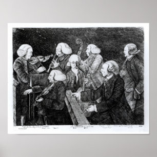 Een concert in Cambridge, 1770 Poster