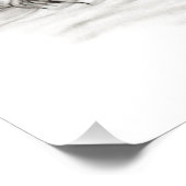 Een conengel met slaap, zwart en wit design foto afdruk (Hoek)