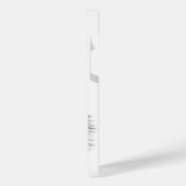 Een conengel met slaap, zwart en wit design iPhone hoesje (Linkerkant)