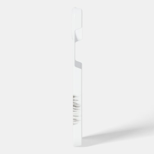 Een conengel met slaap, zwart en wit design iPhone hoesje (Linkerkant)