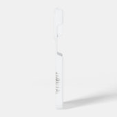 Een conengel met slaap, zwart en wit design iPhone hoesje (Linkerkant)