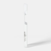 Een conengel met slaap, zwart en wit design iPhone hoesje (Linkerkant)