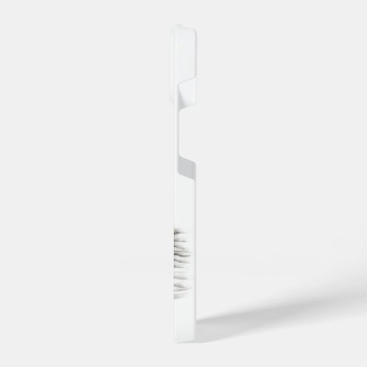 Een conengel met slaap, zwart en wit design iPhone hoesje (Linkerkant)