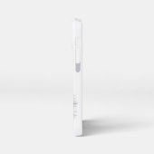 Een conengel met slaap, zwart en wit design iPhone hoesje (Linkerkant)