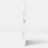 Een conengel met slaap, zwart en wit design iPhone hoesje (Linkerkant)