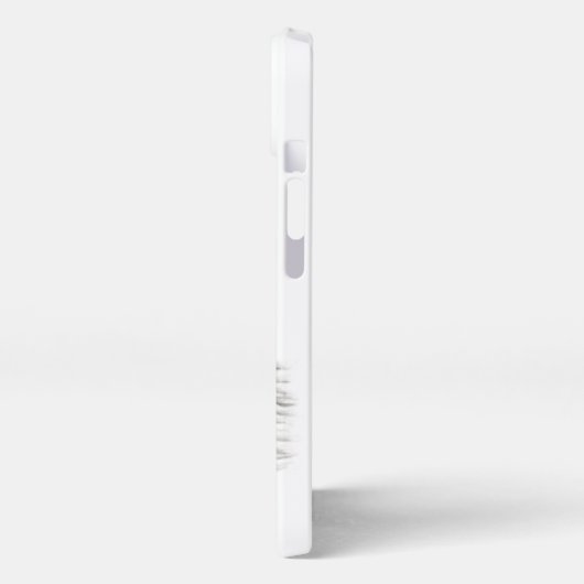 Een conengel met slaap, zwart en wit design iPhone hoesje (Linkerkant)