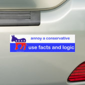 een conservatief, bumpersticker (Op auto)