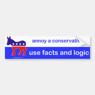 een conservatief, bumpersticker