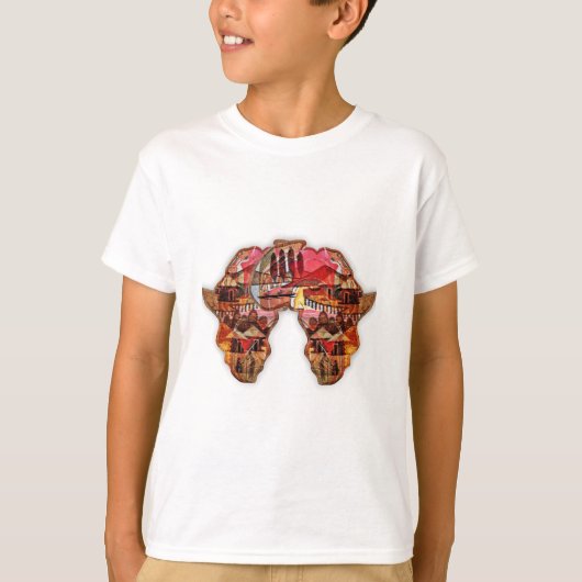 Een continent verbonden: de dualiteit van Afrika T-shirt (Voorkant)