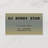 Een cool 3D DJ logo visitekaartje (Achterkant)