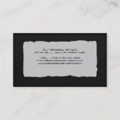 Een cool 3D goud DJ logo visitekaartje (Achterkant)