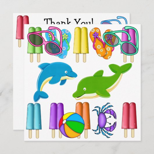 Een COOL Bedankt, enz. - SRF Bedankkaart (Voorkant / Achterkant)