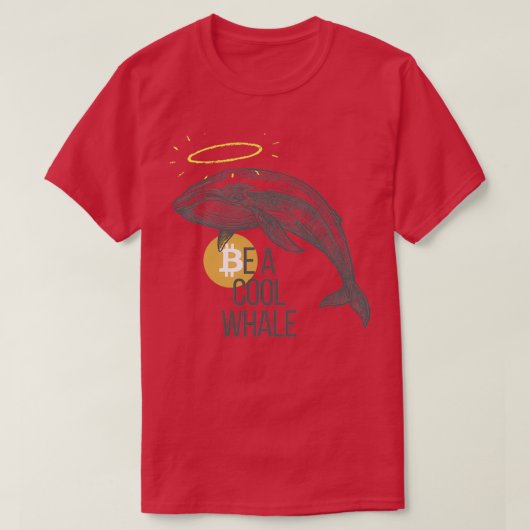 Een Cool Crypto-walvis zijn T-shirt (Design voorkant)