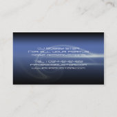 Een cool DJ modern blauw equalizer-visitekaartje Visitekaartje (Achterkant)