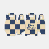 Een Cool Dude Blue 1e Verjaardagsfeestje Favor Box Bedankdoosjes (Uitgevouwen)