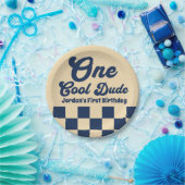 Een Cool Dude Boy 1e Verjaardagsfeestje Papieren Bordje (Feest)