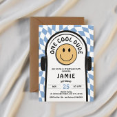 Een Cool Dude Retro Skateboard 1e Verjaardag Kaart