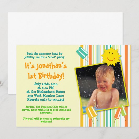 Een 'Cool'-feest! Kaart (Voorkant / Achterkant)