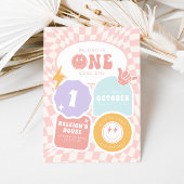 Een cool meisje | 1e verjaardag van de Retro Skate Kaart