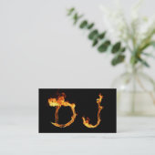 Een cool, opvlammend DJ-visitekaartje Visitekaartje (Staand voorkant)