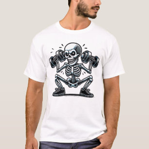 Een cool skelet dat werkt t-shirt