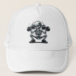 Een cool skelet dat werkt trucker pet