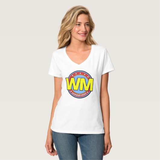 Een cool Wonder Mom Shirt (Voorkant volledig)