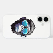 Een coole aap iPhone 16 hoesje (Achterkant (horizontaal))