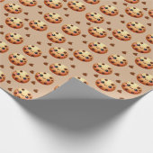 Een coole cookie 1e verjaardag cadeaupapier (Hoek)