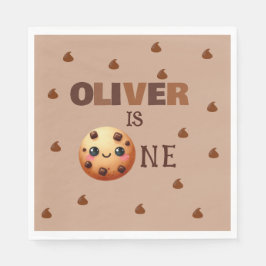 Een coole cookie 1e verjaardag servet