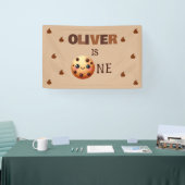 Een coole cookie 1e verjaardag spandoek (Beurs)