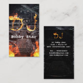 Een coole DJ-gebrande initiaal visitekaartje (Voorkant / Achterkant)