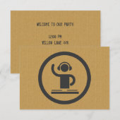 Een coole DJ-ikoon logo Kaart (Voorkant / Achterkant)