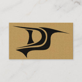 Een coole DJ-initialen visitekaartje