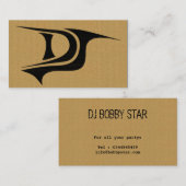 Een coole DJ-initialen visitekaartje (Voorkant / Achterkant)