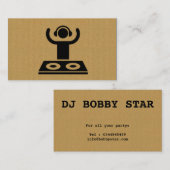 Een coole DJ-logo visitekaartje (Voorkant / Achterkant)