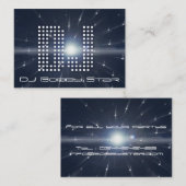 Een coole DJ-ruimteschip visitekaartje (Voorkant / Achterkant)